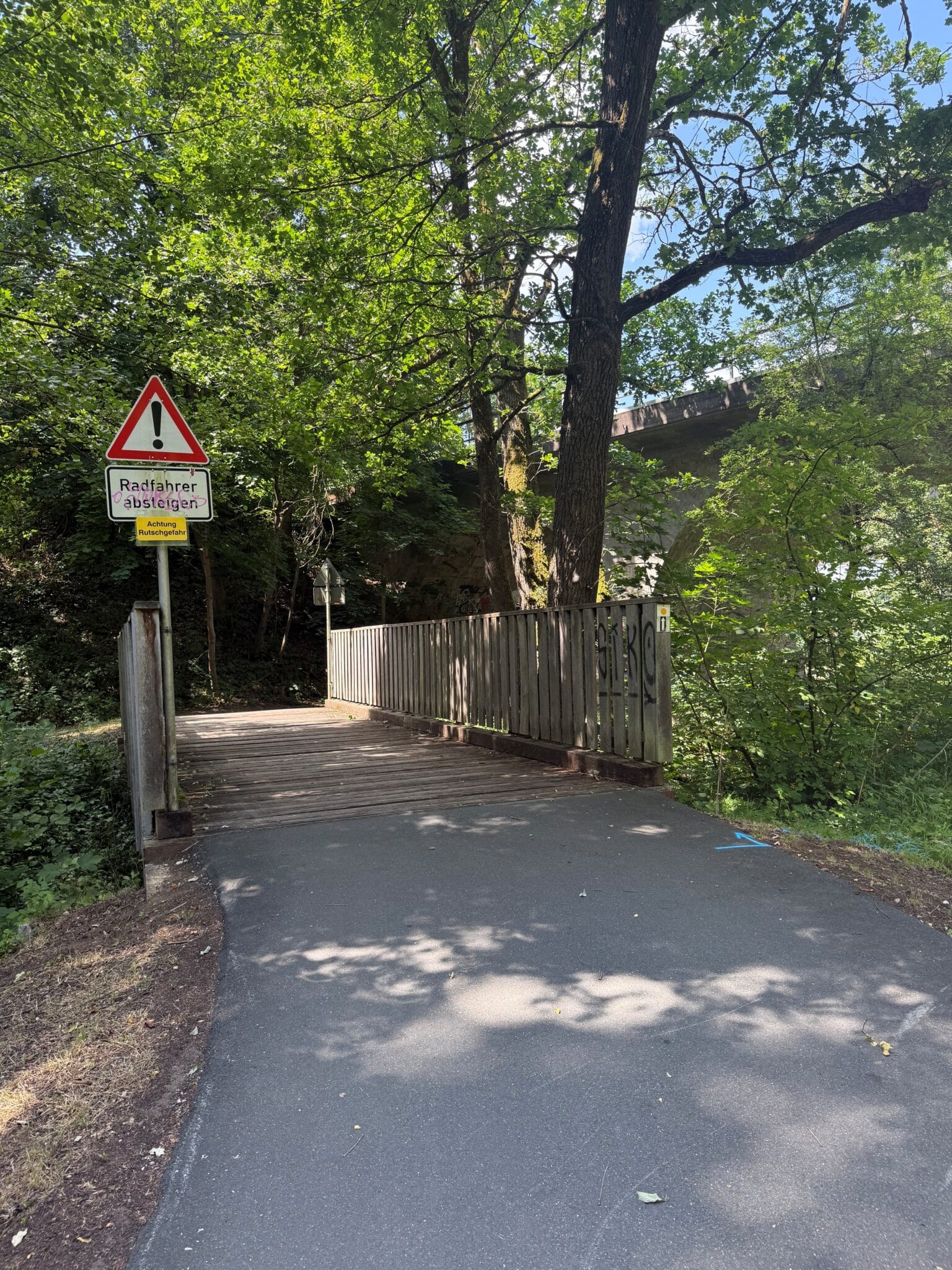 Sperrung des Geh- und Radweges zwischen dem Haidweg und der Seeäckerstraße